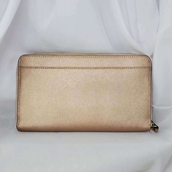 Kate Spade New York Newbury Lane Neda Rose Gold Zip-Around Wallet - Picture 14 of 14